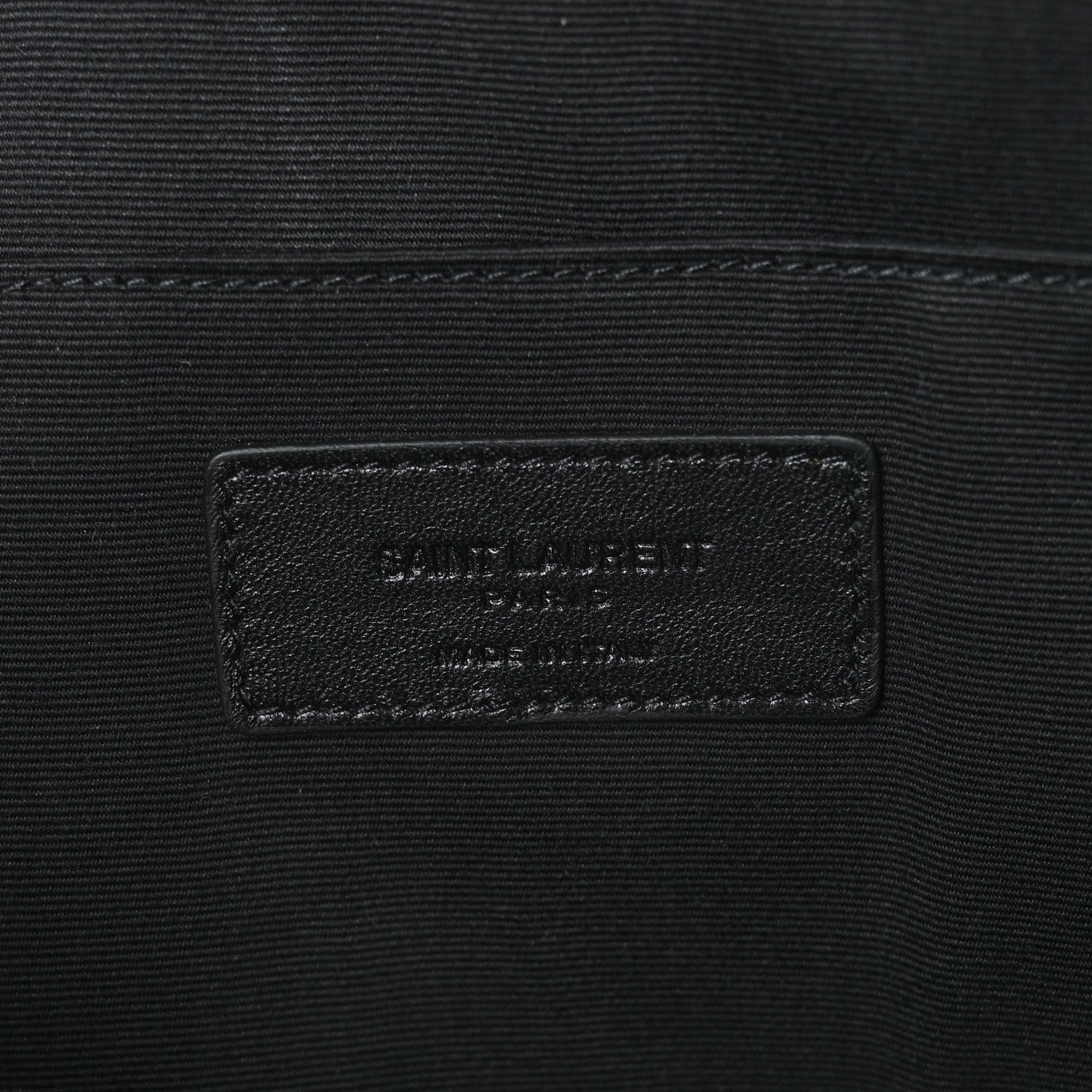 Saint Laurent Calfskin Waiting for Sunset Large Sac De Jour Carryall Pouch Black 6 of 6