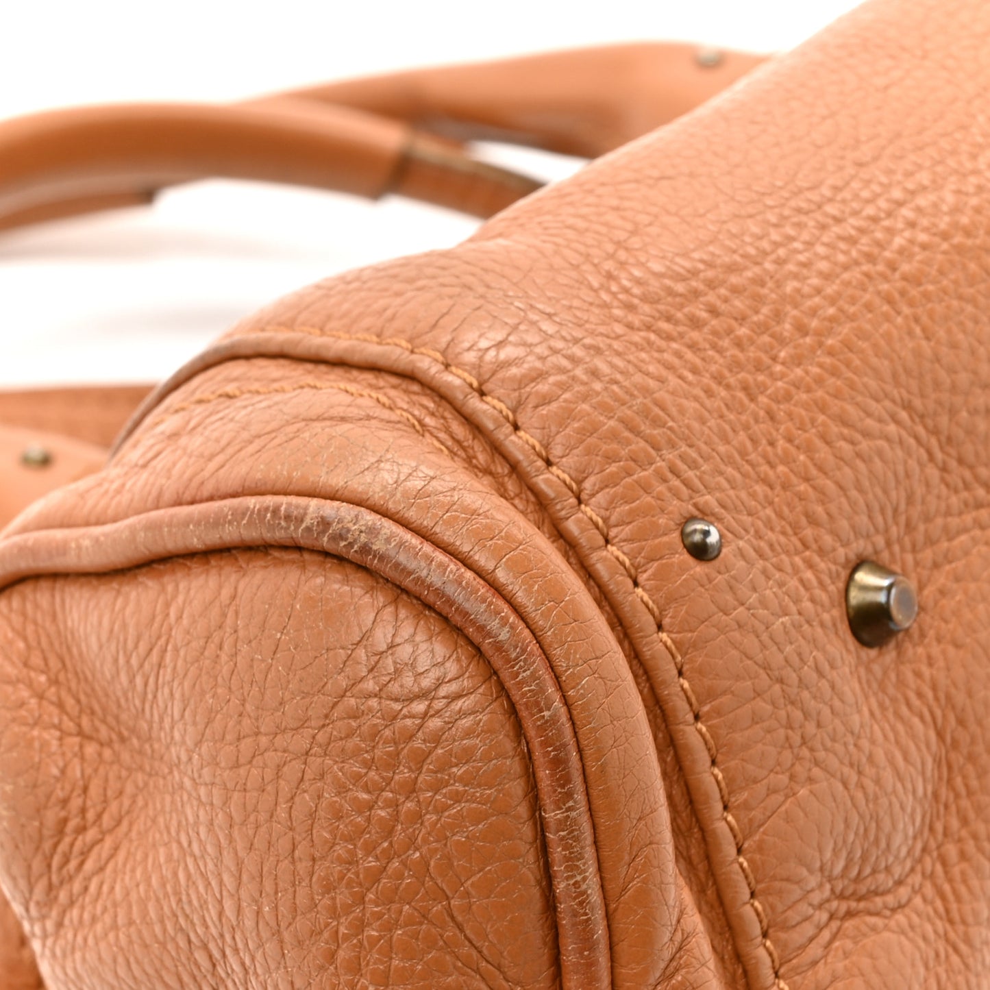 Calfskin Medium Paddington Satchel Tan