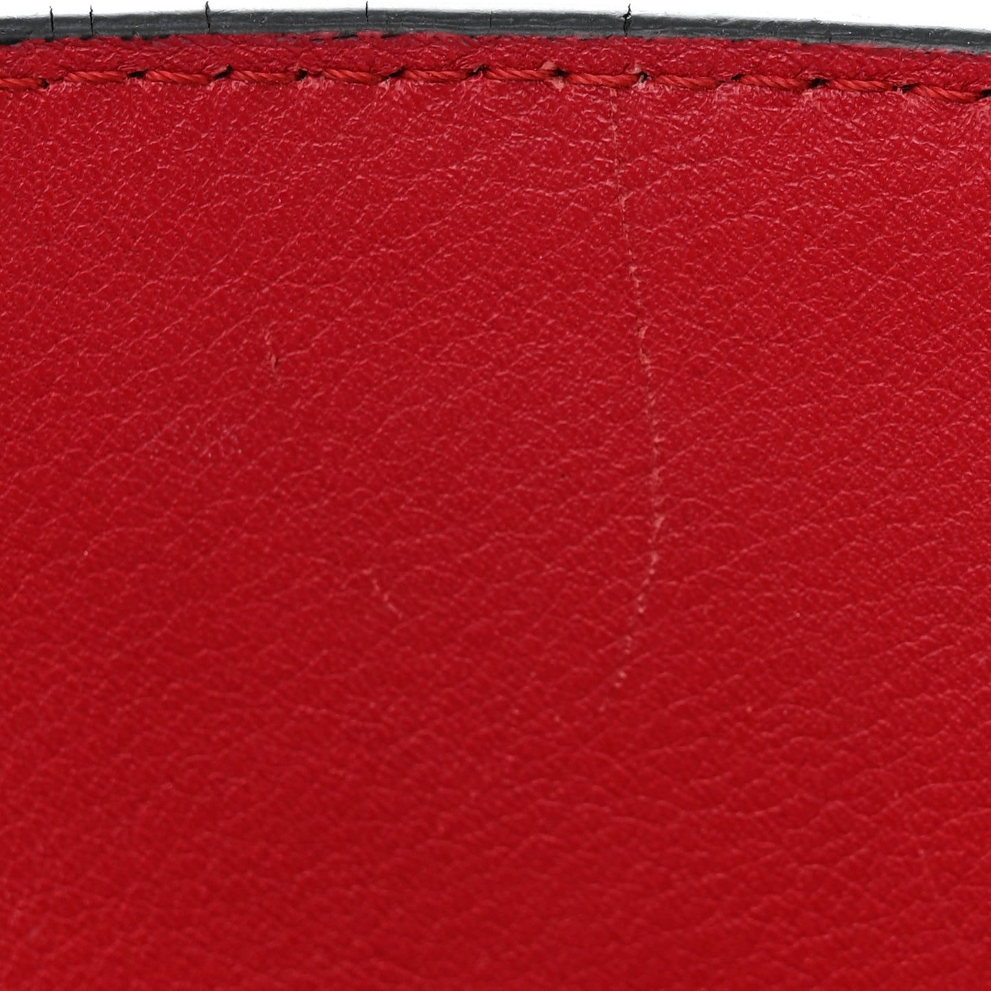 Calfskin Zipper Puzzle Bag Red
