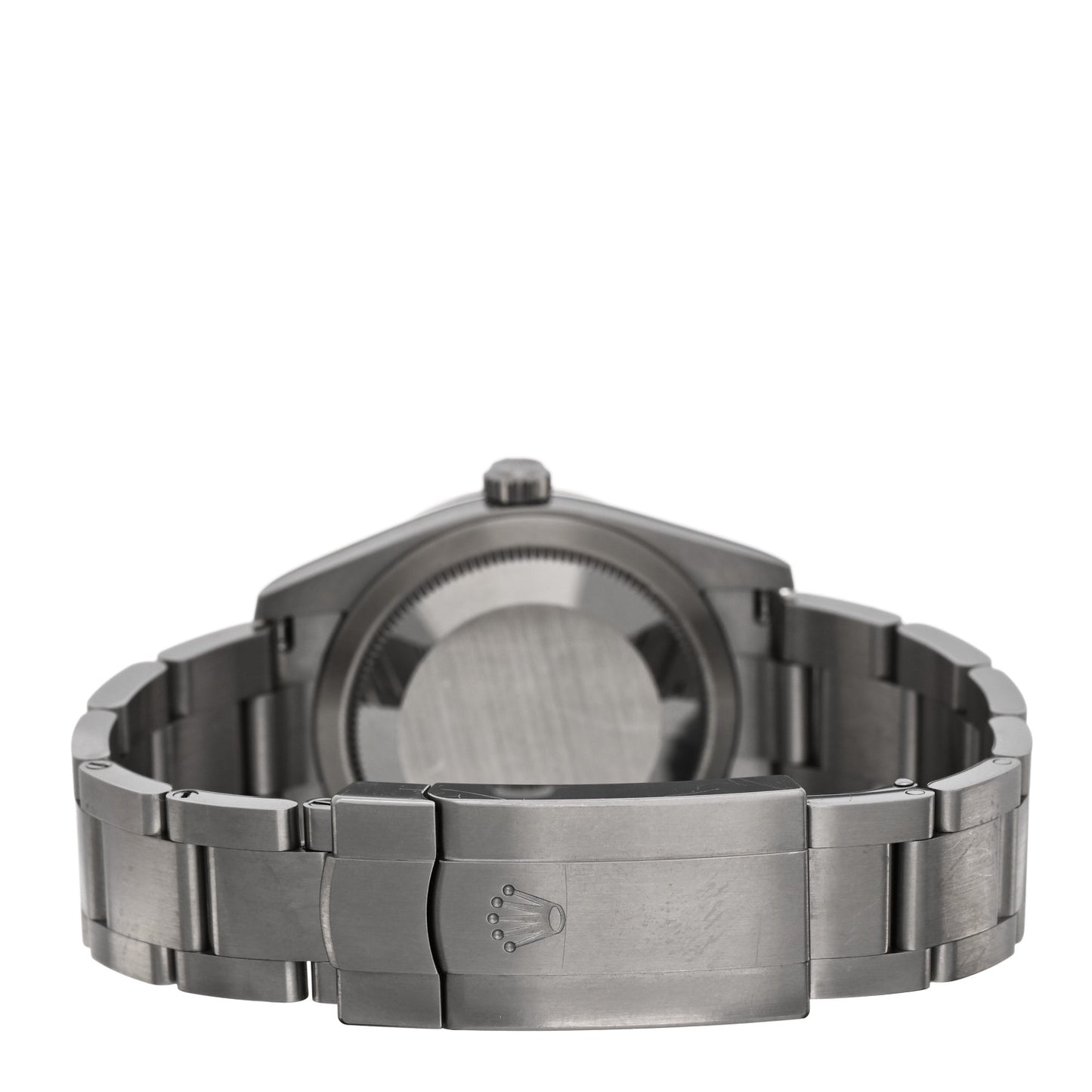 Stainless Steel 34mm Oyster Perpetual Watch Bright Black 124200