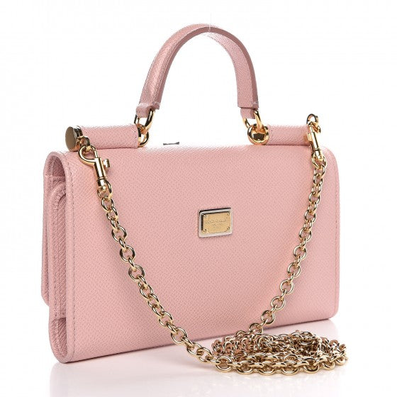 Dauphine Family Patch Mini Von Bag Rosa Carne