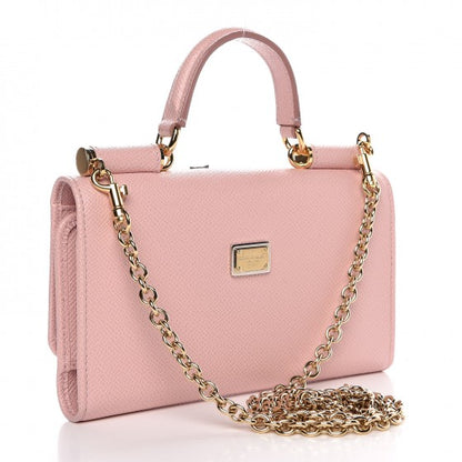 Dolce & Gabbana Dauphine Family Patch Mini Von Bag Rosa Carne 4 of 10