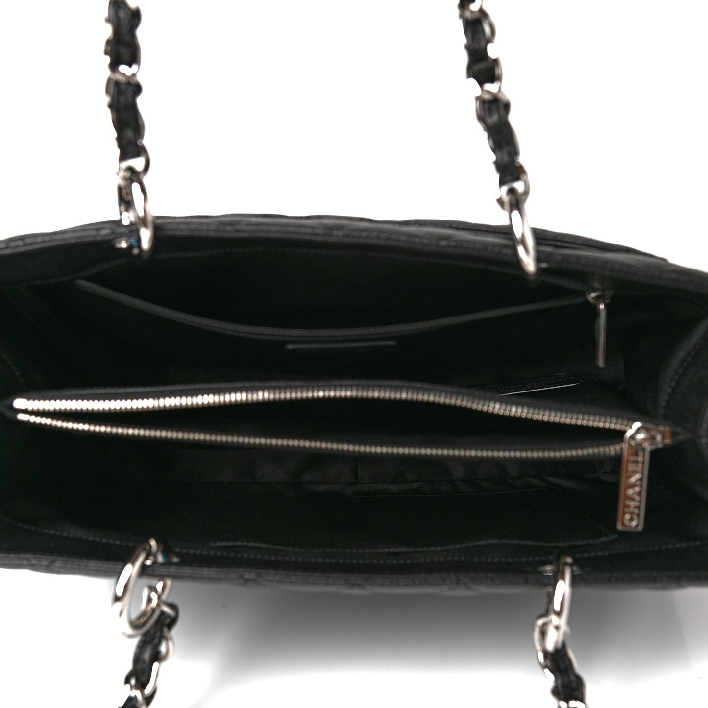 Caviar Quilted Grand Shopping Tote GST Black