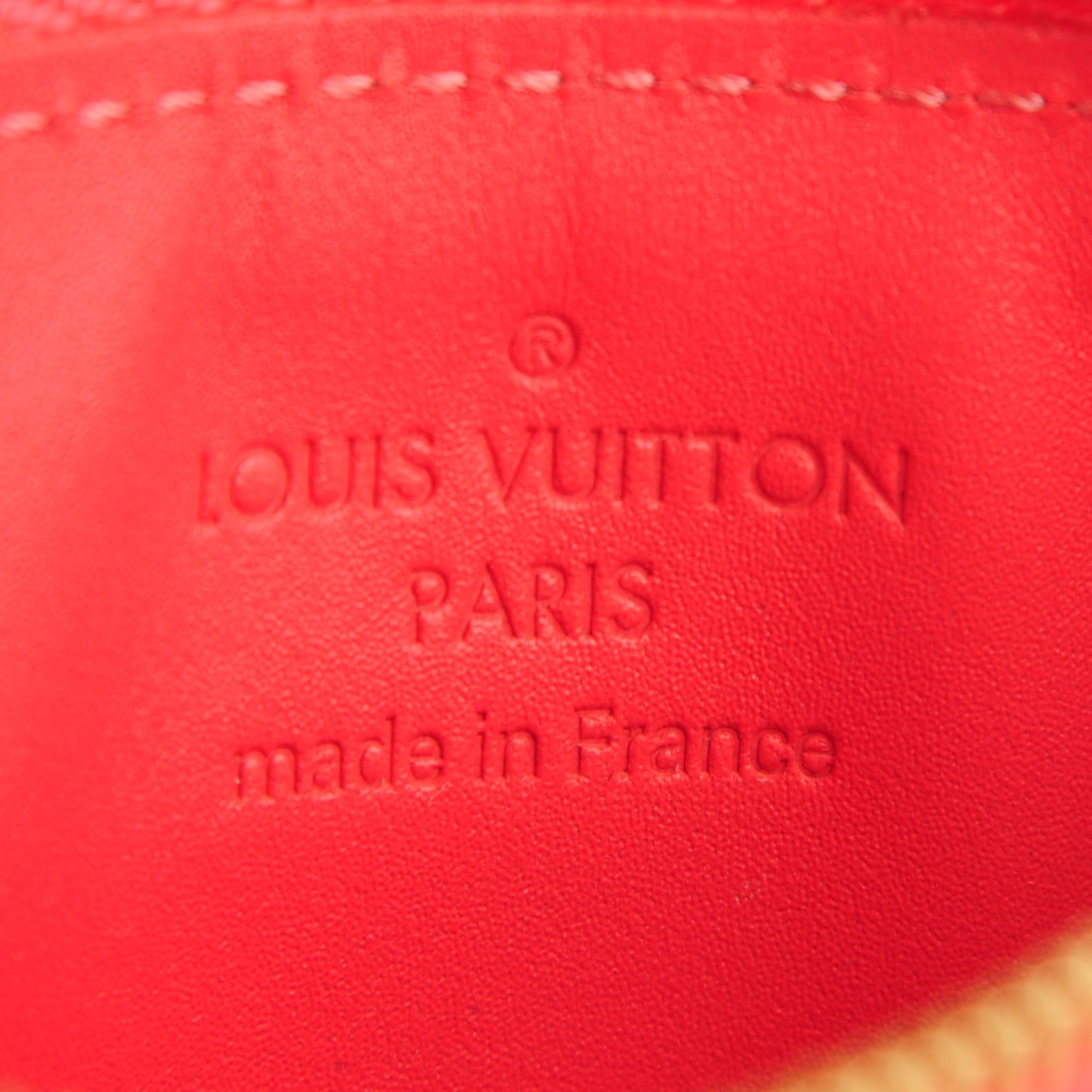 Vernis Key Pouch Rose Litchi