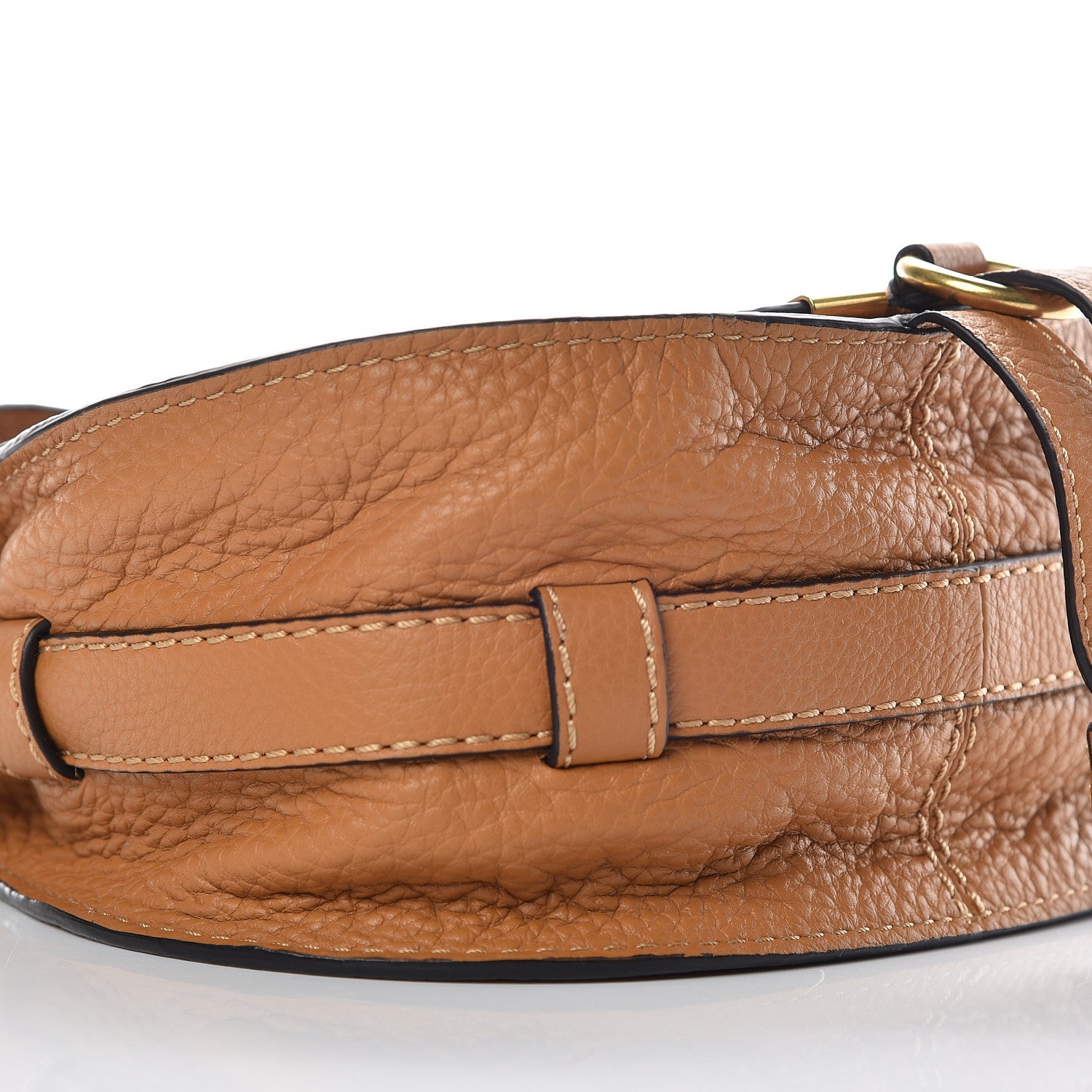 Chloe Calfskin Mini Marcie Round Crossbody Bag Autumnal Brown 5 of 10