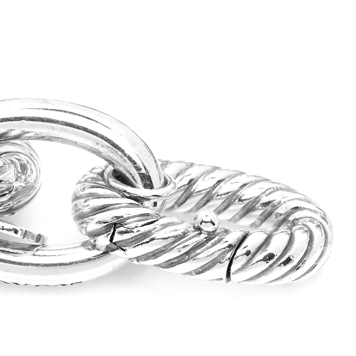 Sterling Silver 17mm Extra Large Oval Link Bracelet