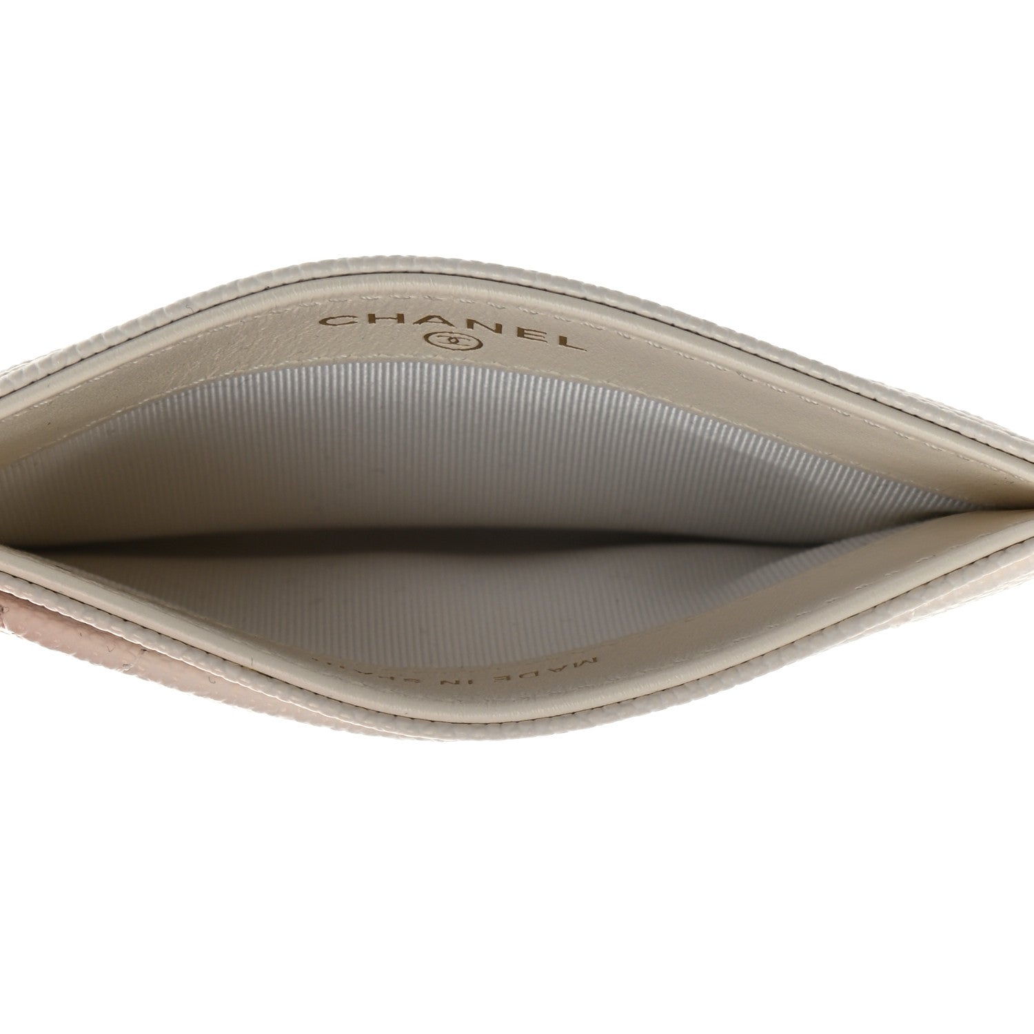 Chanel Caviar Quilted Card Holder White 5 of 8