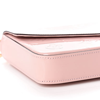 Louis Vuitton Vernis Felicie Chain Wallet Rose Ballerine 8 of 11