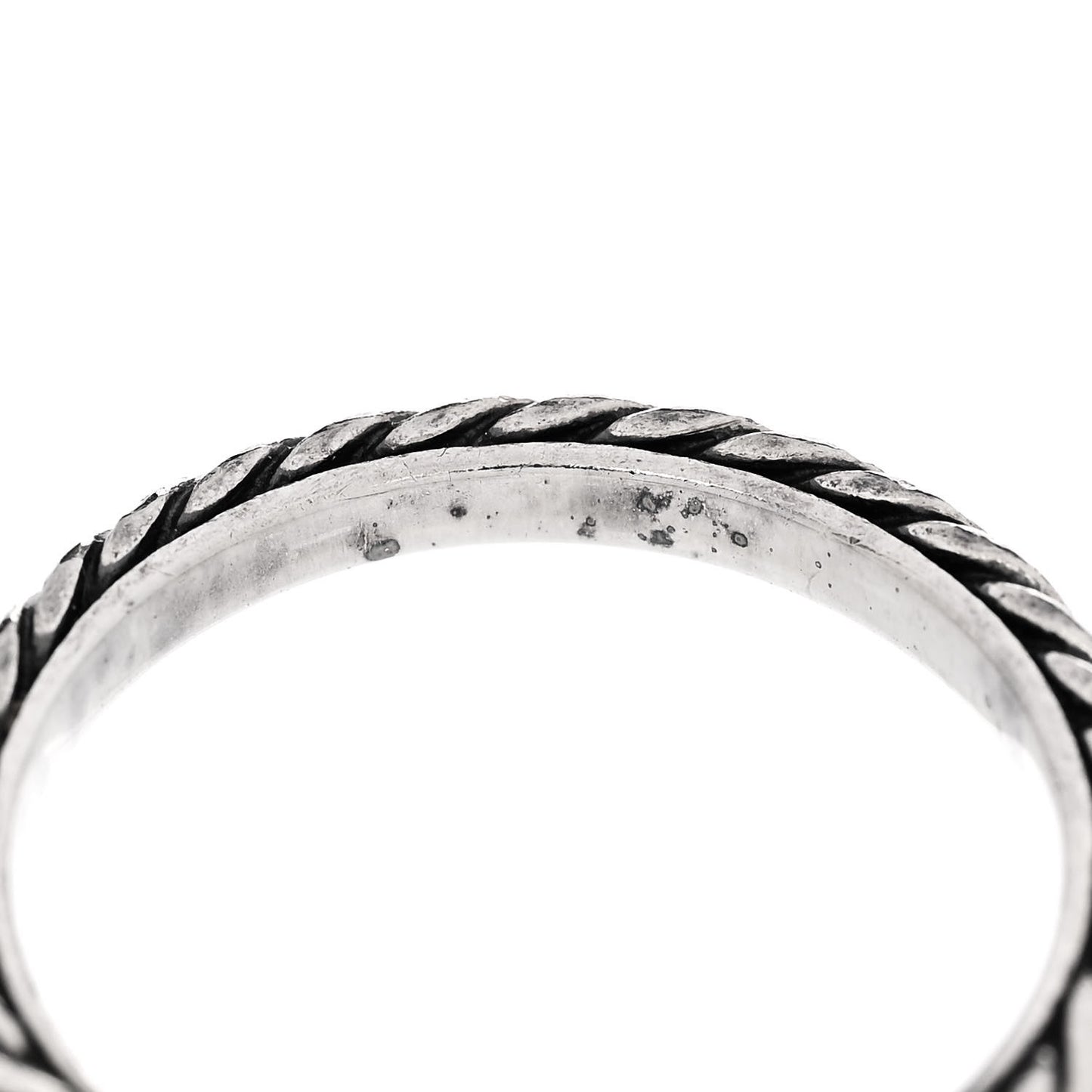 Sterling Silver Stackable Cable Ring 54 7