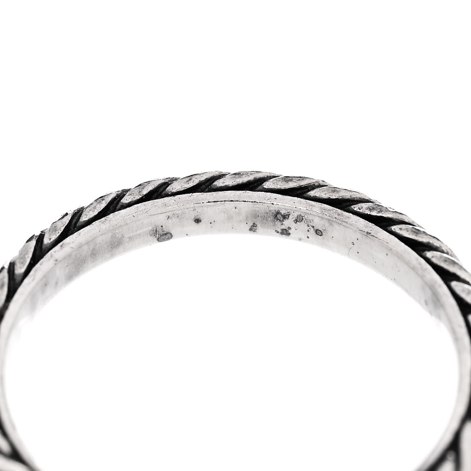 David Yurman Sterling Silver Stackable Cable Ring 54 7 5 of 5