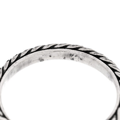 David Yurman Sterling Silver Stackable Cable Ring 54 7 5 of 5