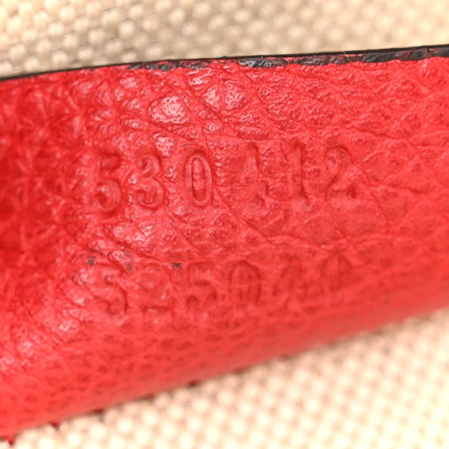 Gucci Grained Calfskin Logo Belt Bag Hibiscus Red 7 of 11