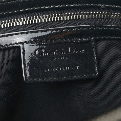 Christian Dior Patent Cannage Large Dior Soft Shopping Tote Black 6 of 10