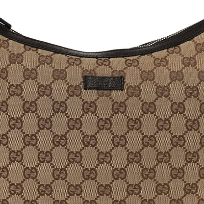 Gucci Monogram Medium Half Moon Hobo Dark Brown 8 of 10