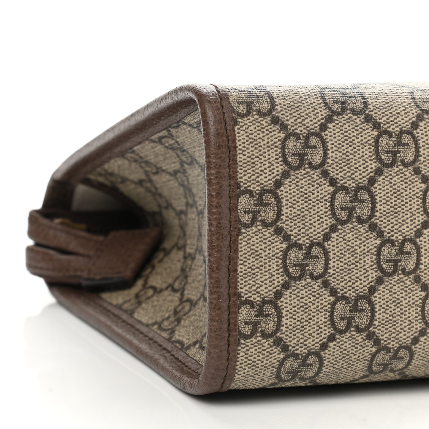 GG Supreme Monogram Web Ophidia GG Toiletry Case Beige New Acero