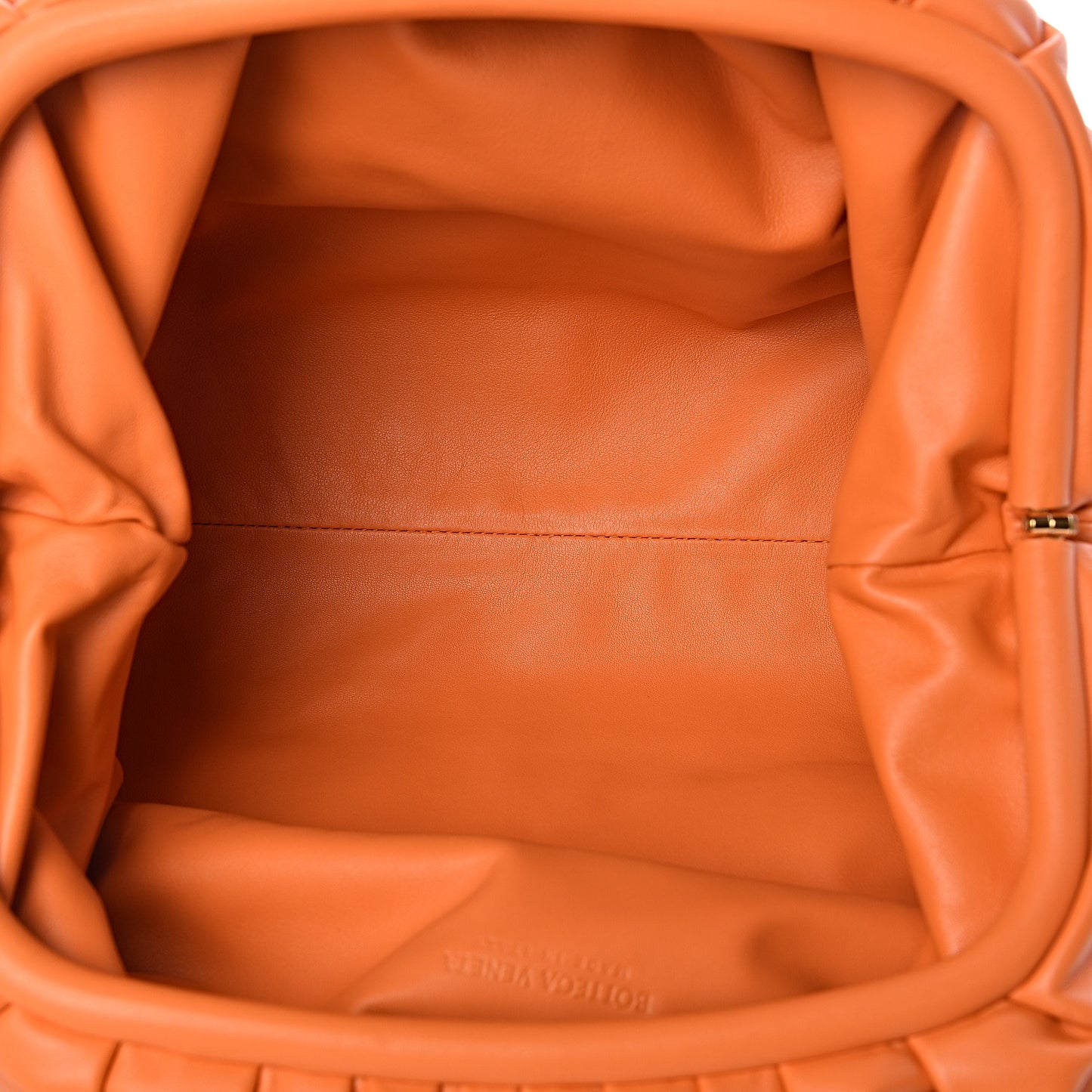 Smooth Butter Calf The Pouch Oversized Clutch Light Orange