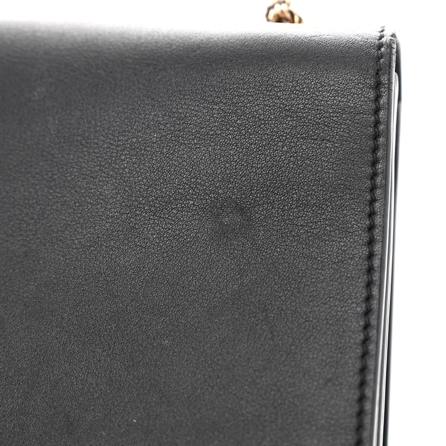 Saint Laurent Smooth Calfskin Medium Braided Monogram Kate Satchel Black 11 of 11