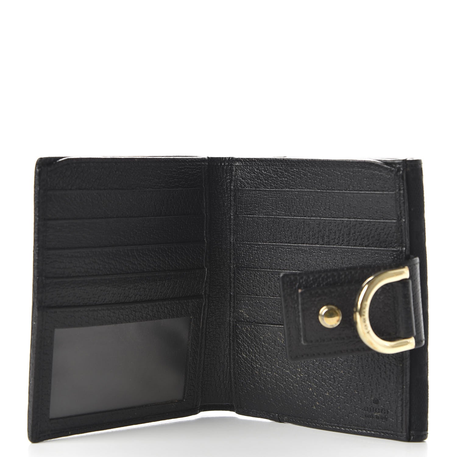 Gucci Monogram Abbey Compact Wallet Black 5 of 9