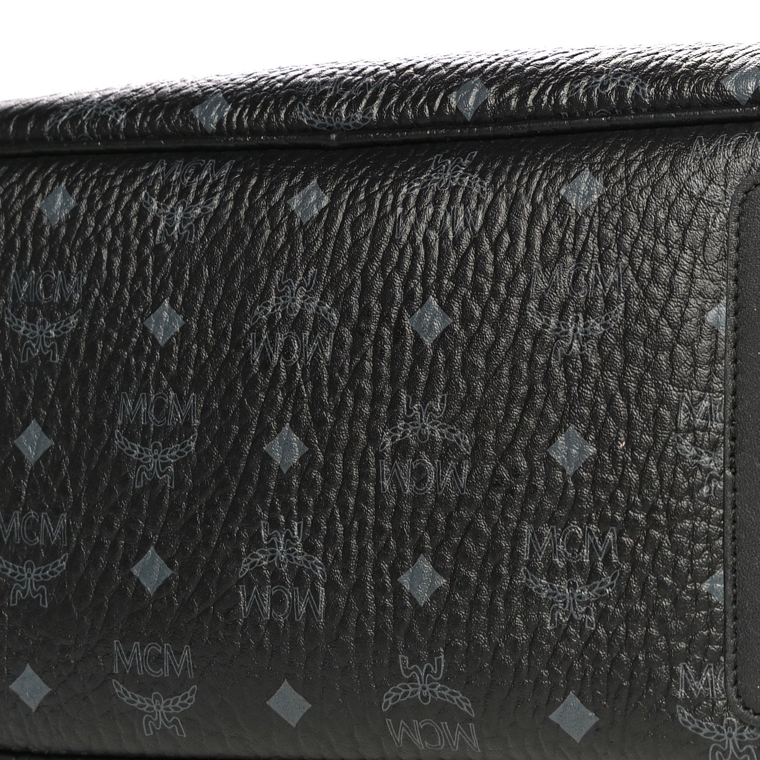 MCM Visetos Medium Reversible Shopper Tote Black 11 of 13