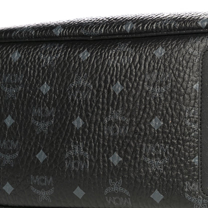 MCM Visetos Medium Reversible Shopper Tote Black 11 of 13