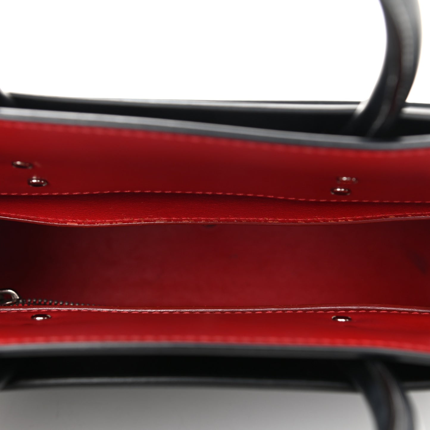 Smooth Calfskin Small Horizon Satchel Black