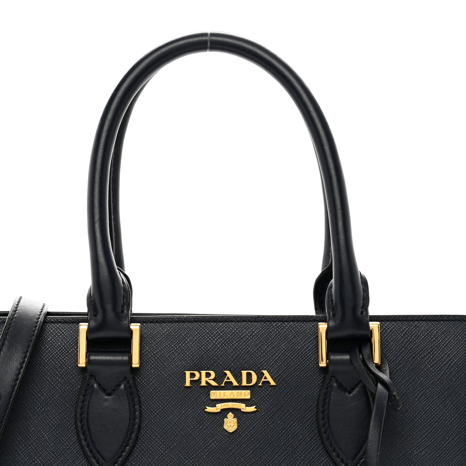 Prada Saffiano Soft Calfskin Small Zippered Tote Baltico 5 of 9