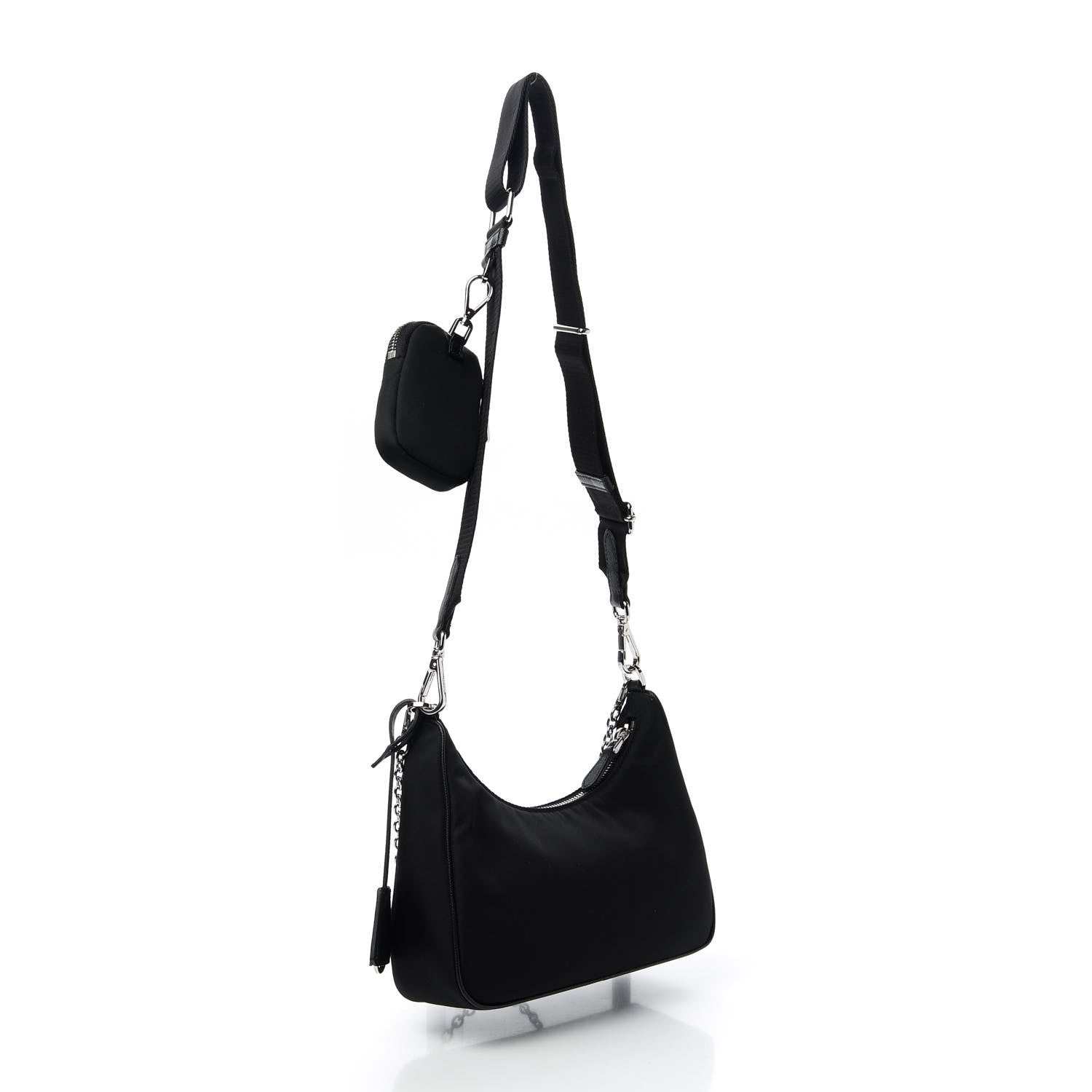 Prada Nylon Re-Edition 2005 Shoulder Bag Black 3 of 10