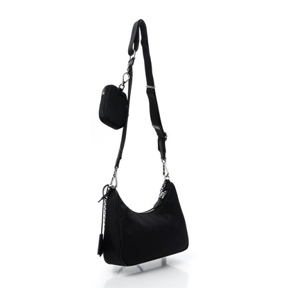 Prada Nylon Re-Edition 2005 Shoulder Bag Black 3 of 10