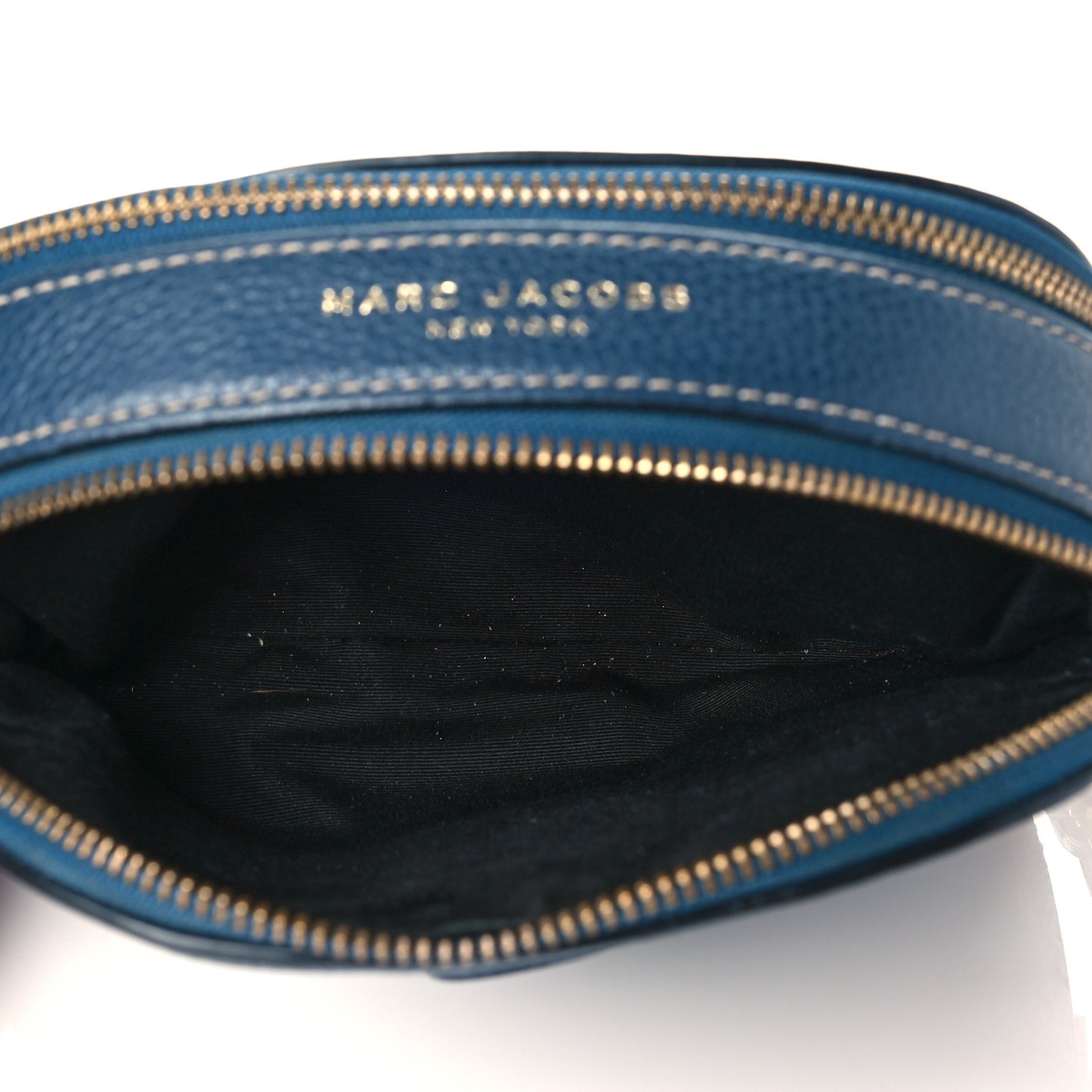 Calfskin Shutter Camera Crossbody Bag Blue
