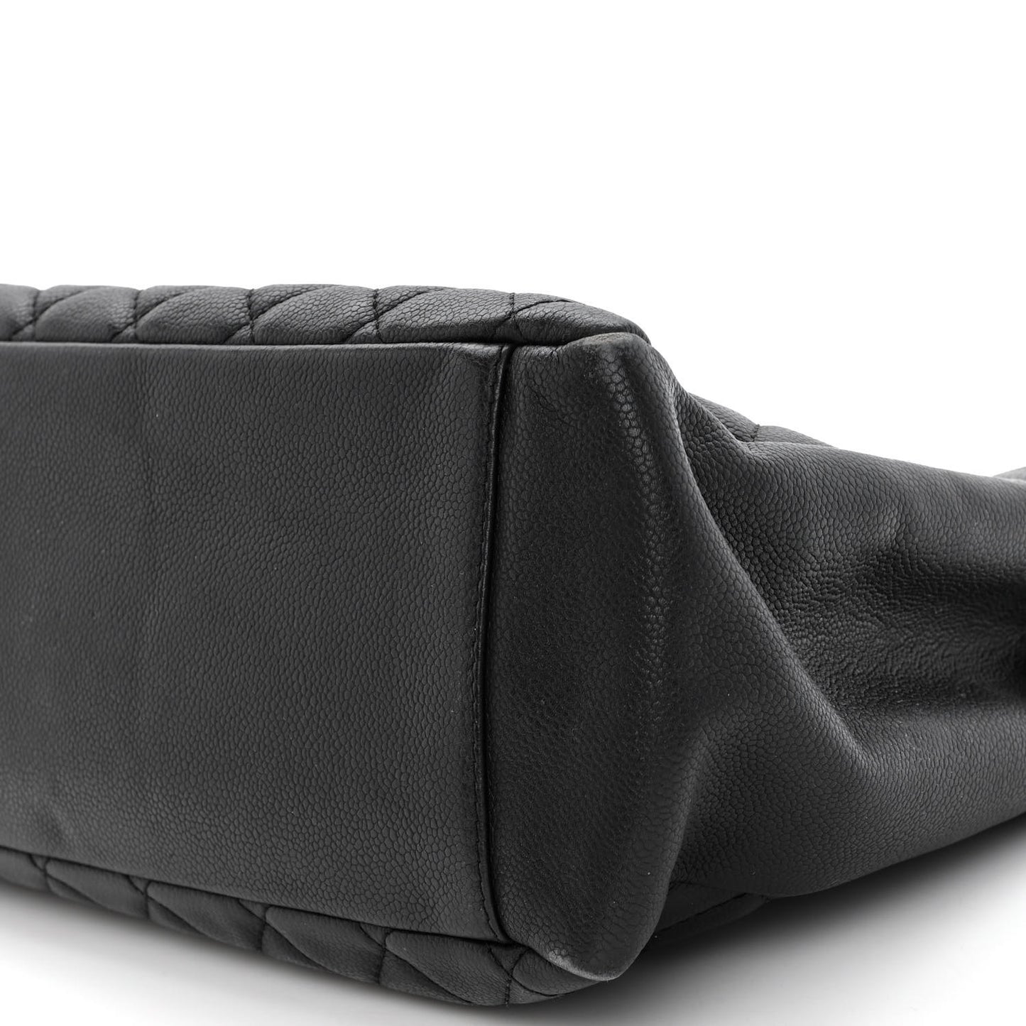 Caviar Quilted Grand Shopping Tote GST Black
