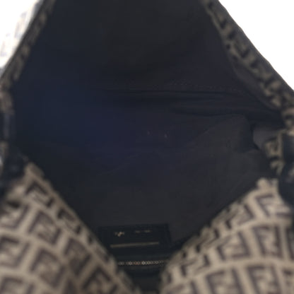 Fendi Zucchino Velvet Vitello Mama Baguette Mogano Panna Black 5 of 14