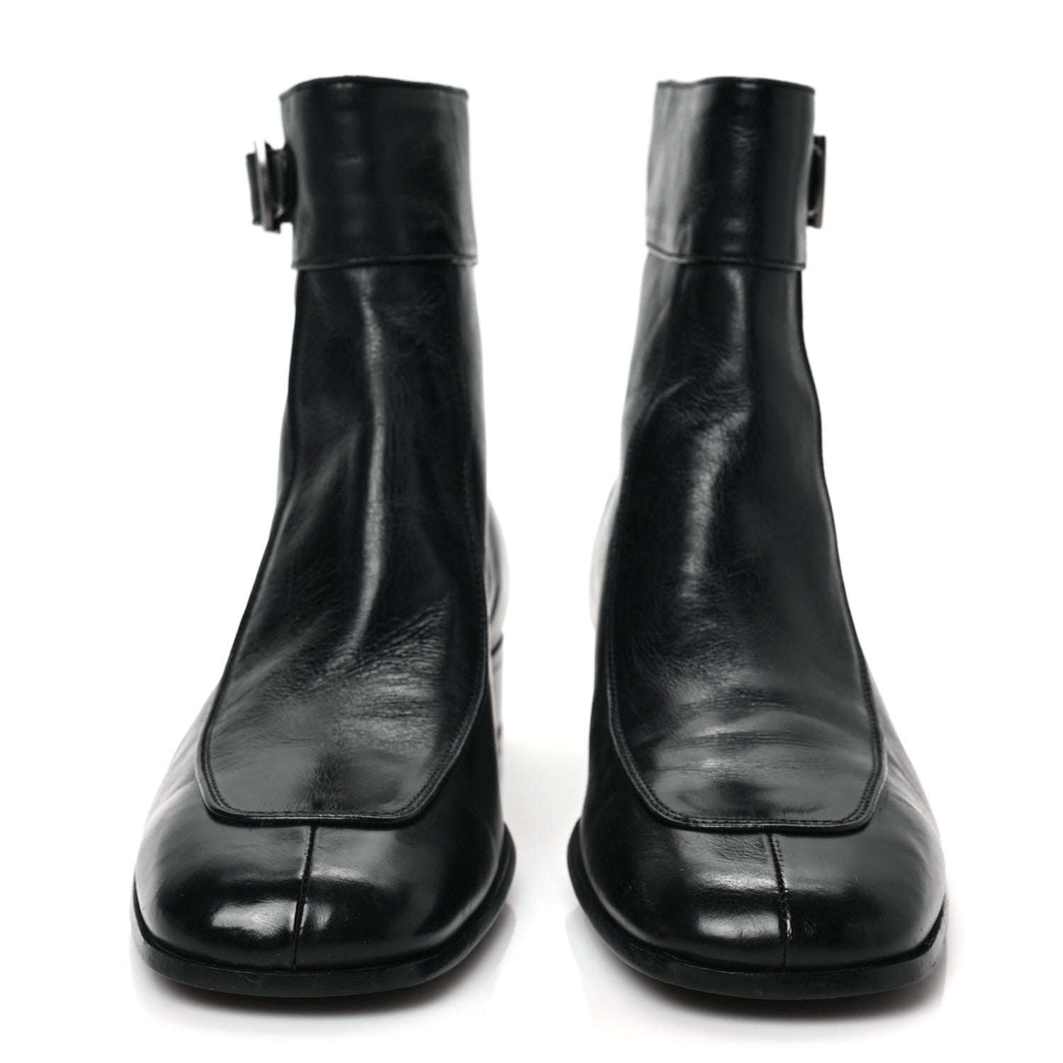 Saint Laurent Calfskin Miles 30 Ankle Boots 41 Black 2 of 10
