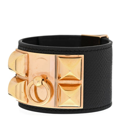 Hermes Epsom Collier de Chien CDC Bracelet S Black 1 of 7