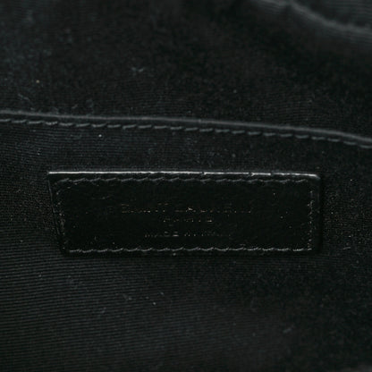 Saint Laurent Calfskin Matelasse Monogram Lou Camera Bag Black 6 of 10