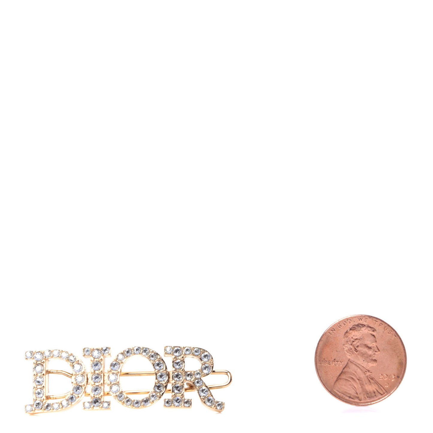 Metal Crystal Dior(r)evolution Barrette Gold