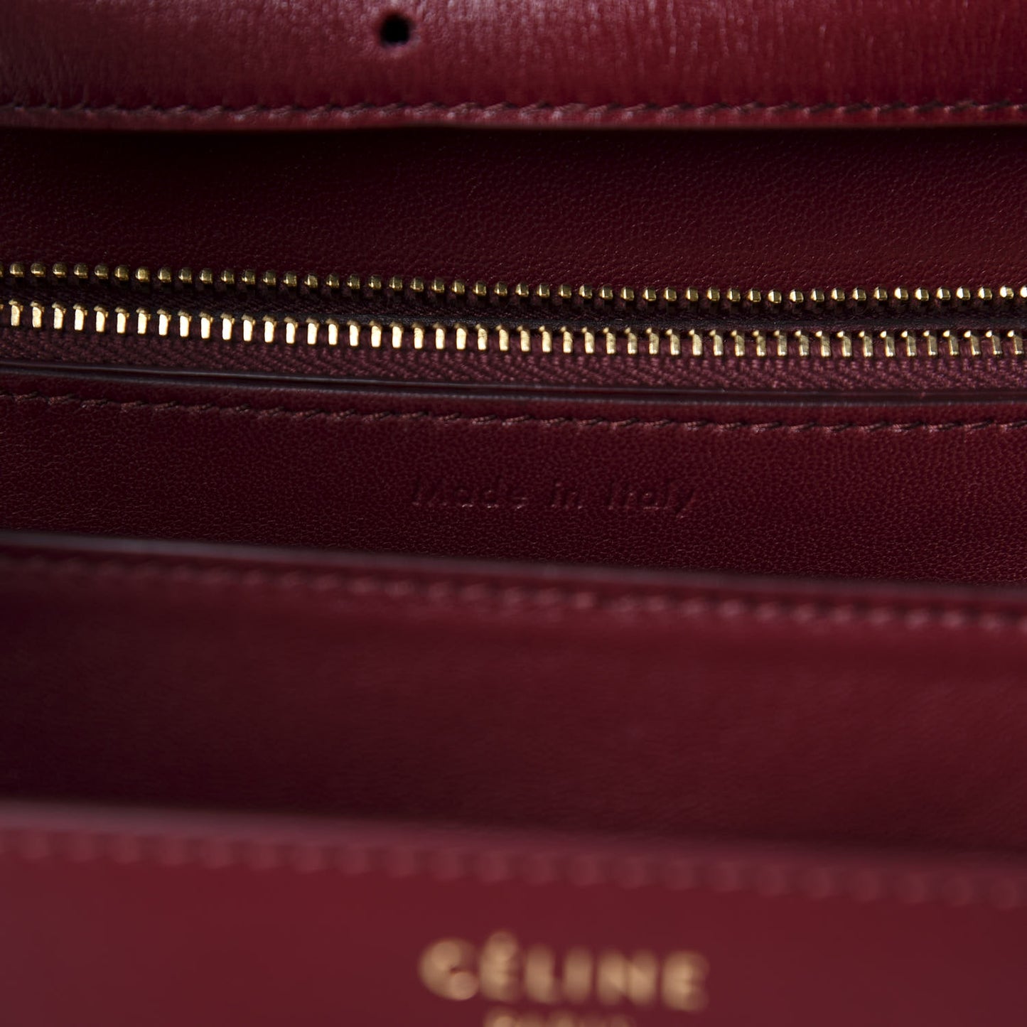 Box Calfskin Medium Classic Box Flap Bag Burgundy