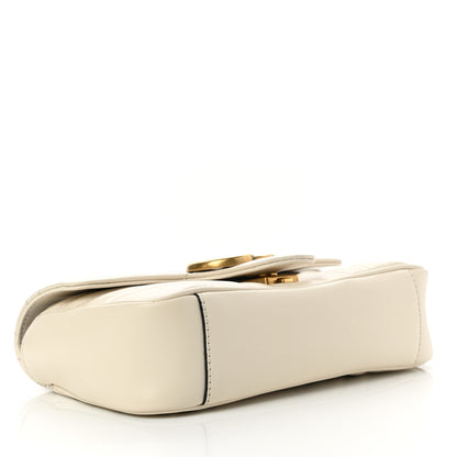 Gucci Calfskin Matelasse Mini GG Marmont Shoulder Bag White 4 of 13