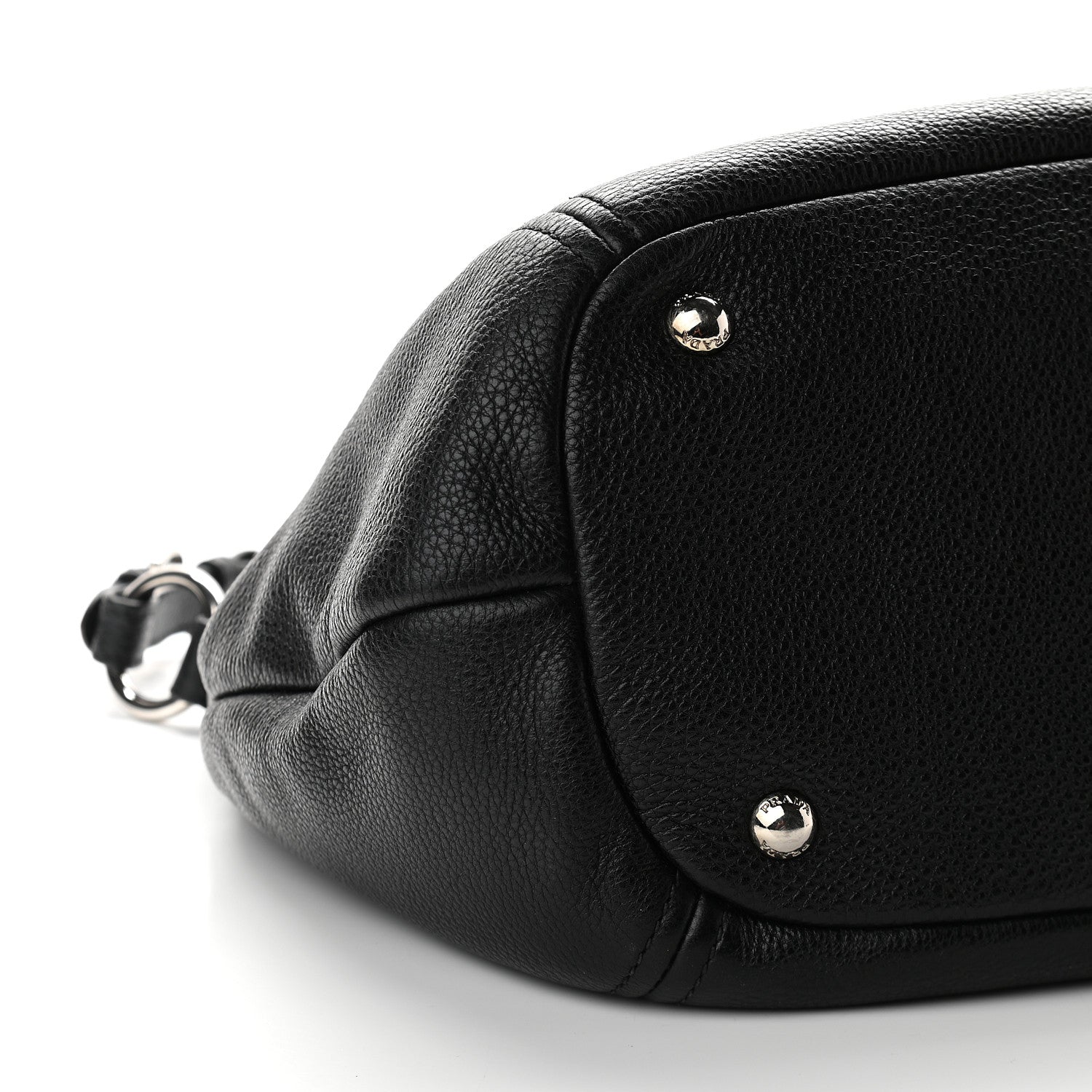 Prada Vitello Daino Hobo Black 7 of 8