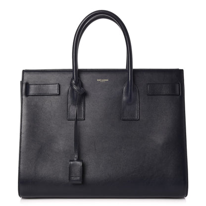 Saint Laurent Calfskin Large Sac de Jour Navy Blue 1 of 7