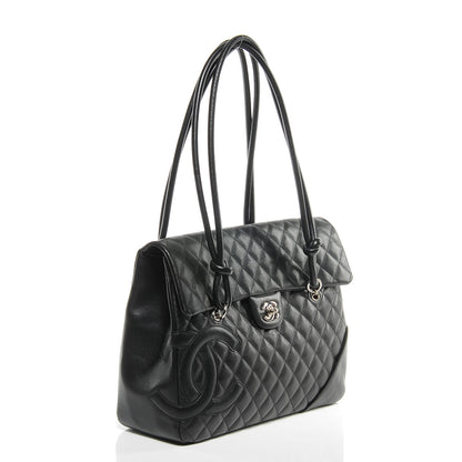Chanel Calfskin Quilted Large Cambon Flap Black 3 of 8
