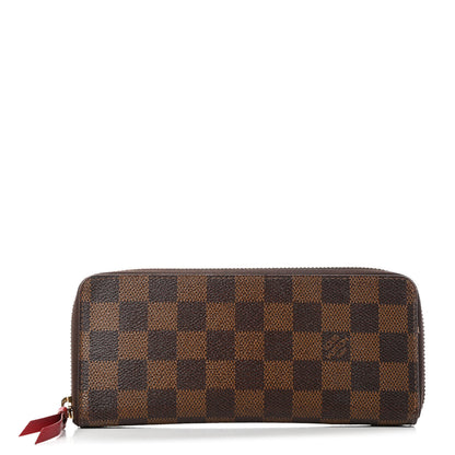 Louis Vuitton Damier Ebene Clemence Wallet Cherry 1 of 5