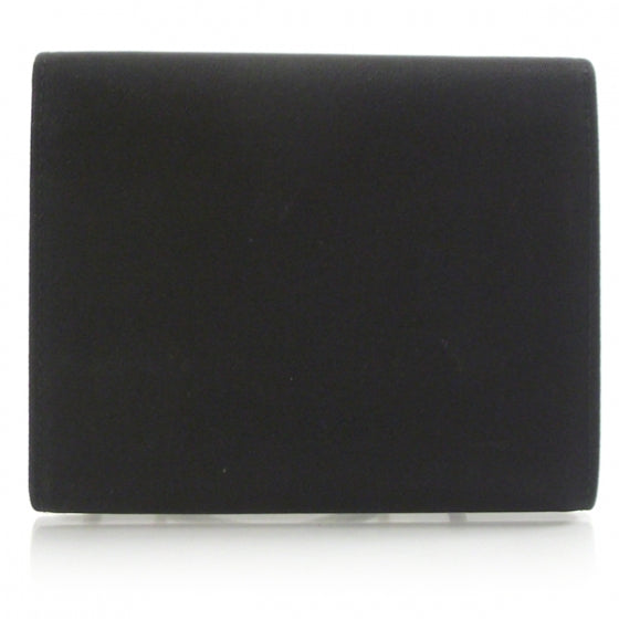 Prada Nylon Leather Tri-fold Wallet Black 2 of 8