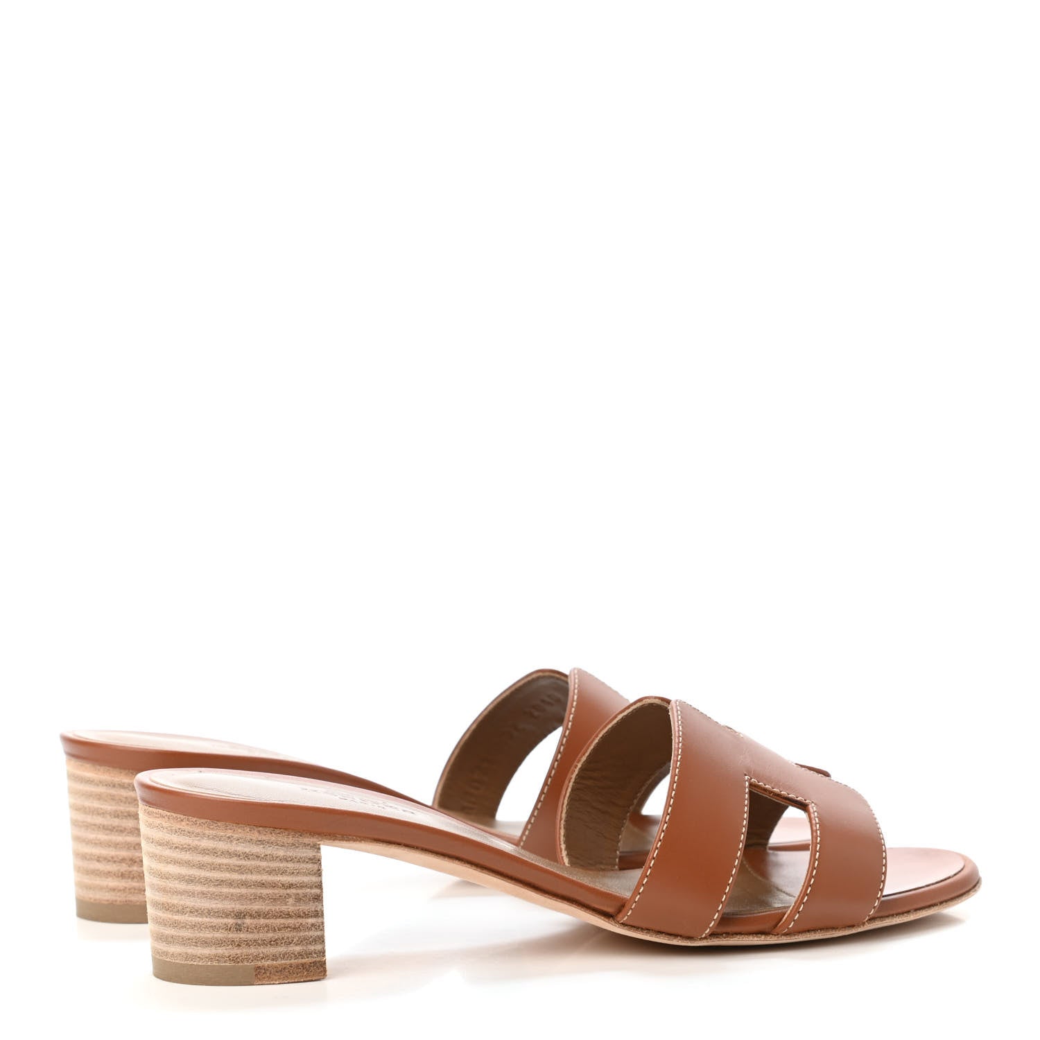 Hermes Calfskin Oasis Sandals 35 Gold 3 of 4