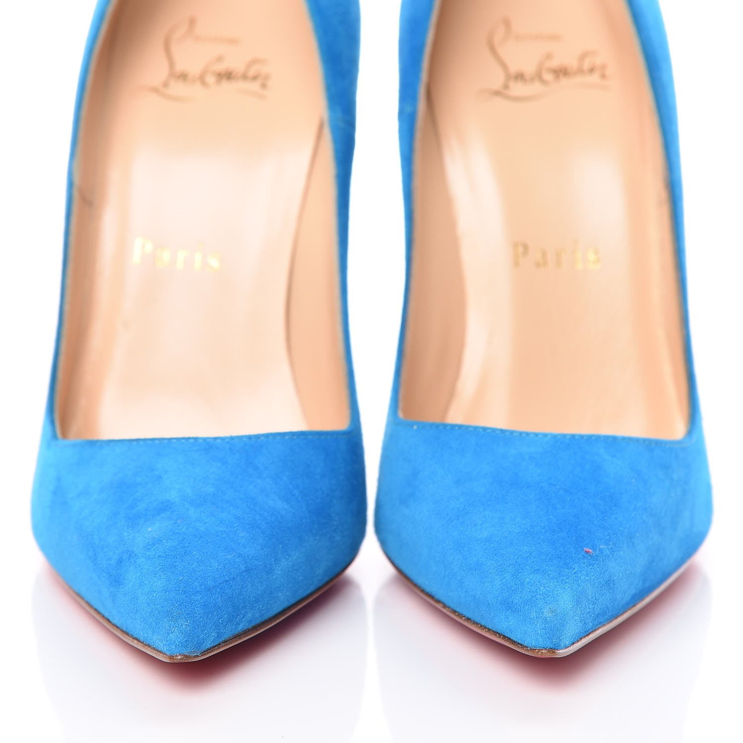 Christian Louboutin Veau Velours So Kate 120 Pumps 35.5 Egyptian Blue 2 of 9