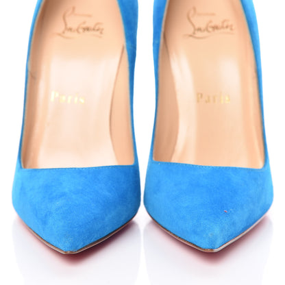 Christian Louboutin Veau Velours So Kate 120 Pumps 35.5 Egyptian Blue 2 of 9