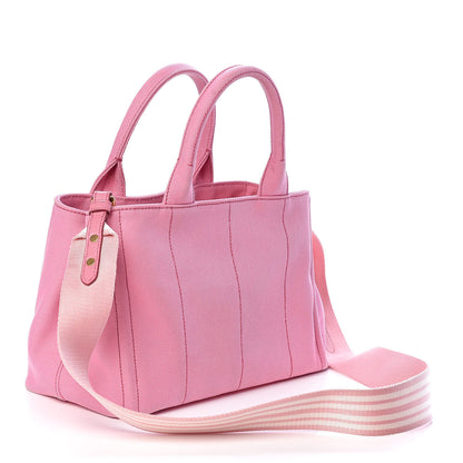Prada Canapa Small Logo Tote Geranio White 3 of 8