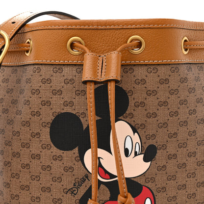 Gucci X DISNEY Mini Vintage GG Supreme Monogram Bucket Bag Beige Vintage Sun Oil 8 of 11