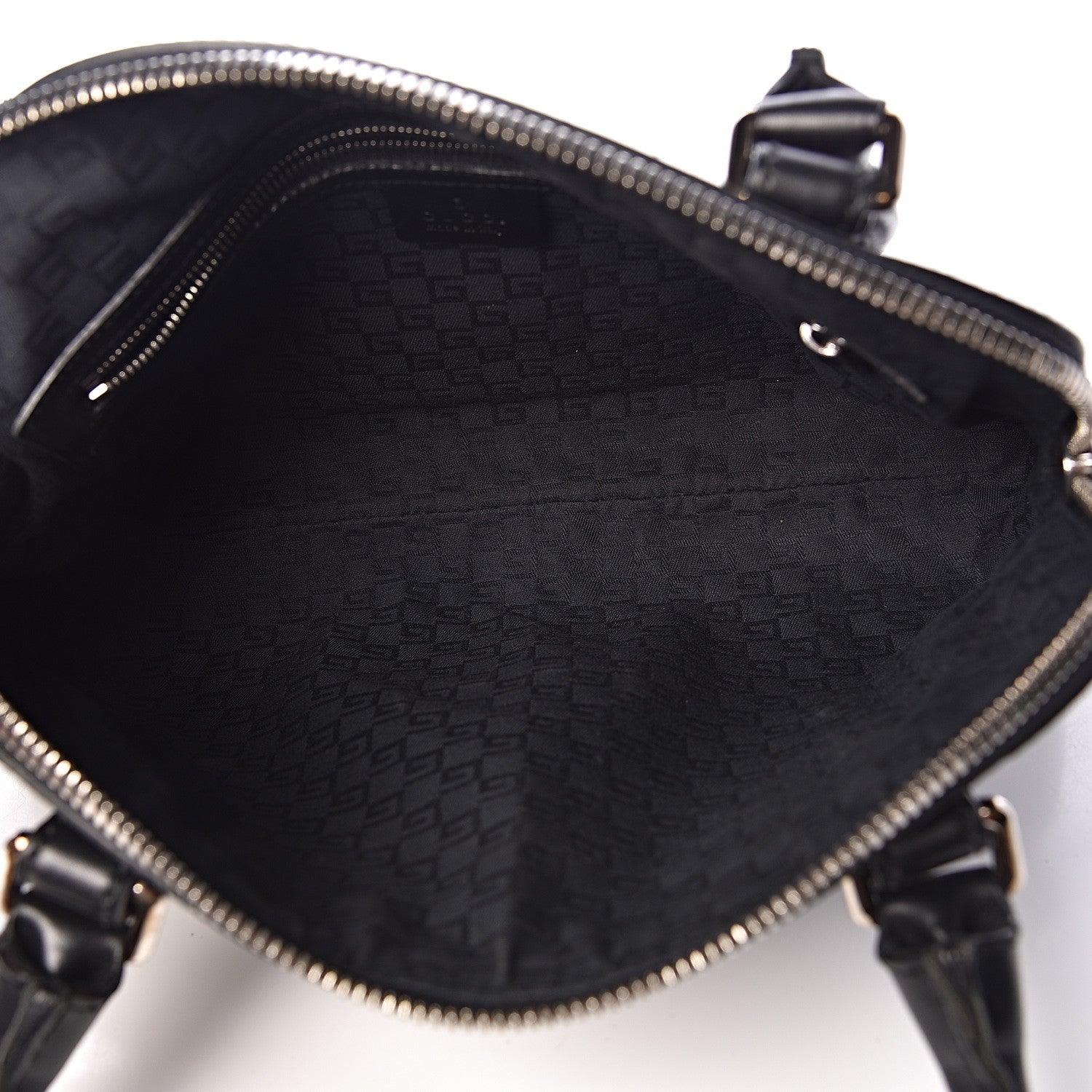 Gucci Perforated Calfskin Reins Tote Black 5 of 12