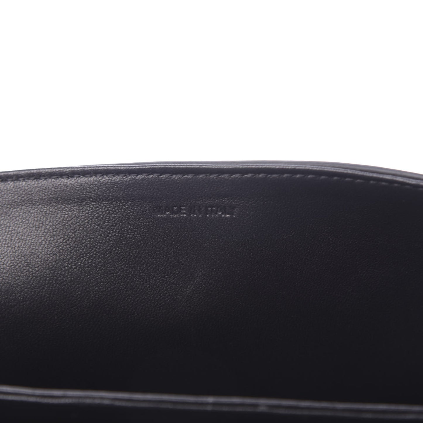 Shiny Calfskin Small C Bag Black