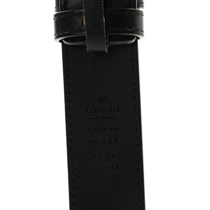 Gucci Calfskin Matelasse GG Marmont Belt Bag 65 26 Black 7 of 9